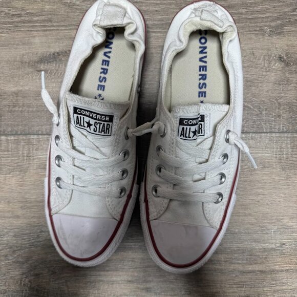 Converse All Star Shoreline White Canvas Slip On Sneakers Women's Size 7.5 - Picture 2 of 7
